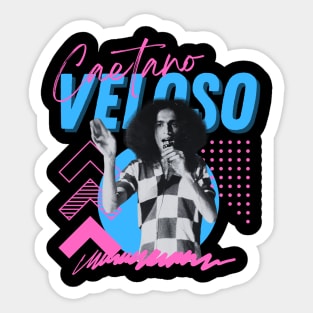 Caetano veloso***original retro Sticker